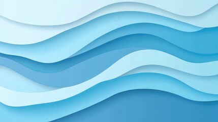 Fototapeta premium Soft Waves in Shades of Blue for Tranquil Background
