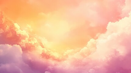 Soft Sunrise Over Colorful Clouds