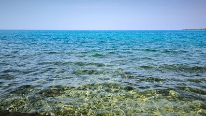 seascape by the Adriatic sea in Poreč on a cloudy day
