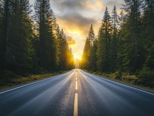 Obraz premium Forest Road