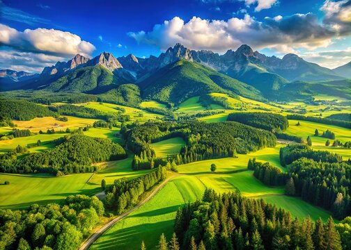 Majestic Panorama of Vysok&eacute; Tatry: Vek Studen&aacute; Dolina and Sestersk&eacute; P