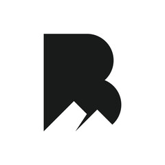 Initial Letter B Mountain Hill Logo Design Inspiration © Rachmad