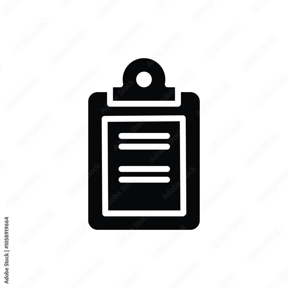 Poster clipboard solid icon vector design good for web or mobile app