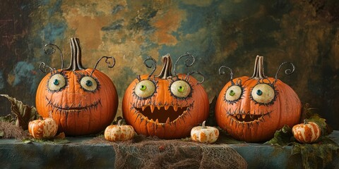 Halloween themed DIY crafts focus on creating and beautifying pumpkins. Engage in pumpkin making and decoration to enhance the festive spirit and creativity associated with Halloween.