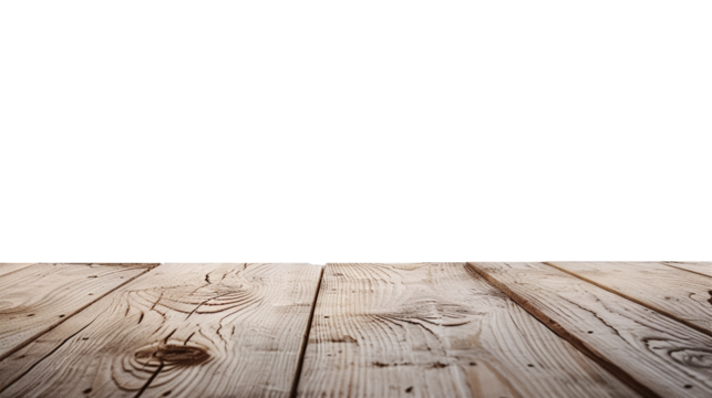 Wood table perspective view, wooden surface of desk, top made of dark brown timber board isolated on transparent background. Tabletop interior design element, Realistic 3d vector for your design