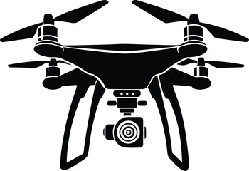 illustration of a Drone Silhouette 