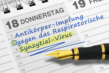 Antikörper-Impfung gegen das Respiratorische Synzytial-Virus, Termineintragung
