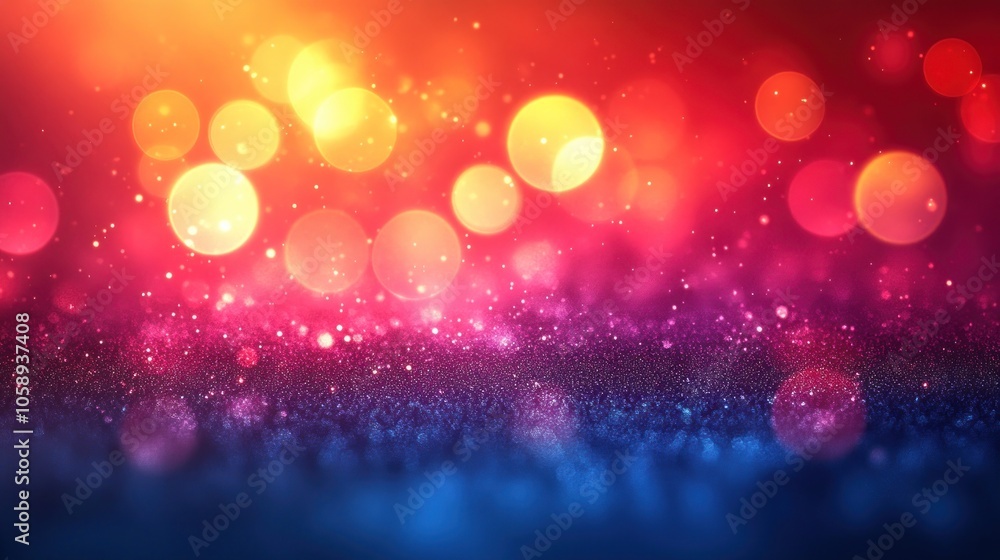 Poster abstract colorful bokeh background