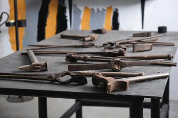 Tools in a workshop