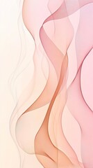 Naklejka premium Minimalist abstract background with thin lines and a soft color gradient, representing a clean and professional insurance approach