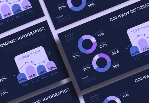 Dark-themed Infographic with Purple Accents