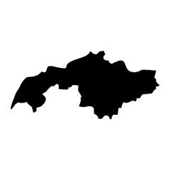 Sangvor District map, administrative division of Tajikistan. Vector illustration.