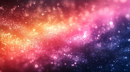Abstract Glitter Background with Red, Yellow, and Purple Hues