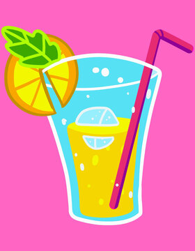cocktail with lemon