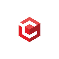 Letter C Hexagon Logo design vector template