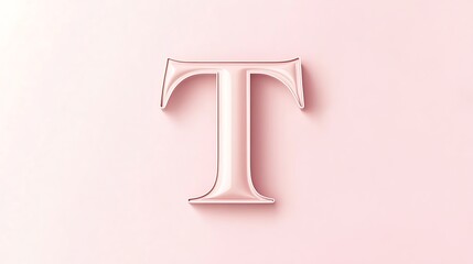 Minimalist Illustration of the Letter T