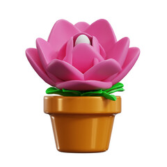 3d rendered of Lotus flower illustration