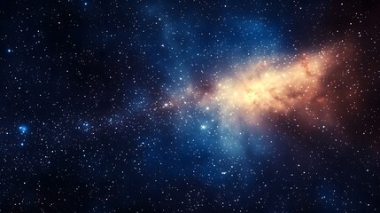 Colorful Nebula and Starfield in Deep Space Capturing Cosmic Beauty_2