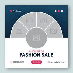Fashion sale social media most design template