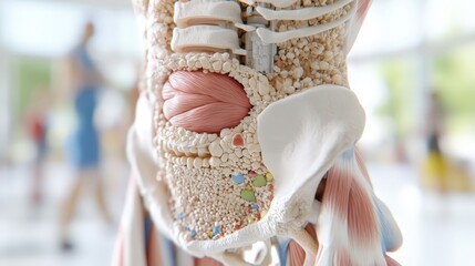 Human Anatomy Model   Oblique Muscles  Abdominal Wall  Healthcare Illustration