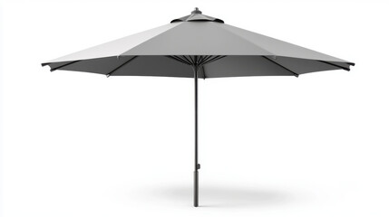 Fototapeta premium large gray outdoor umbrella providing shade and protection from sun. Ideal for patios, gardens, and outdoor events, enhancing comfort and relaxation