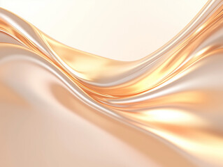 Naklejka premium A luxurious abstract background with flowing golden waves and metallic textures.