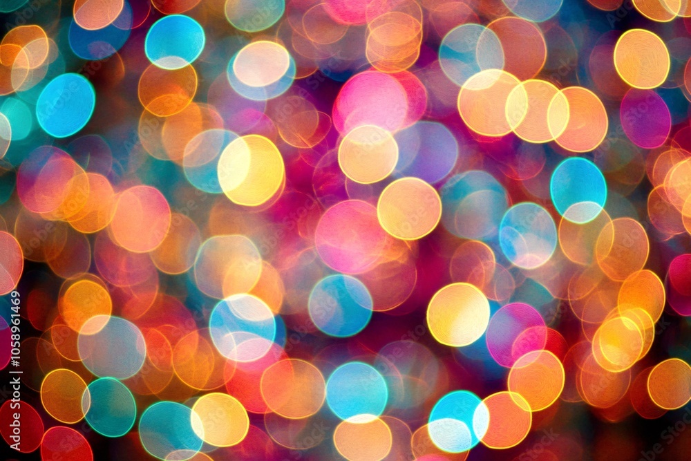 Poster abstract colorful bokeh lights background texture