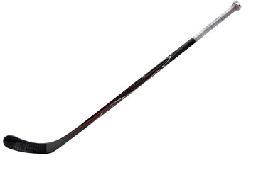 Naklejka premium Black hockey stick isolated on transparent background