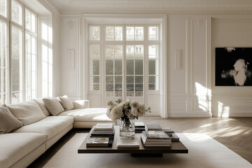 Elegant and modern Parisian apartment interior design