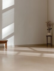 A minimalist and modern interior space