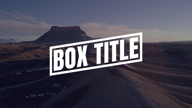 Box Title | Handcrafted Text Animations Made with Artistic Flair