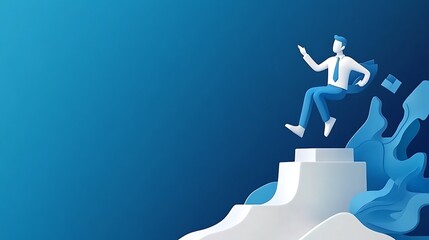 Business Analyst in Minimalist 3D Floating Design