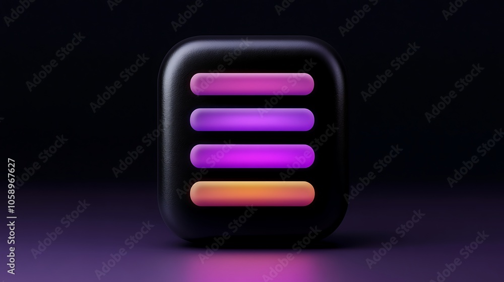 Poster sci-fi interface button icon design