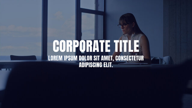 Corporate Title | Stylish and Dynamic Typography Effects for Corporate Content