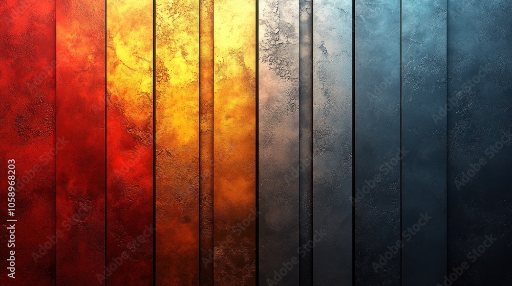 Poster abstract color gradient