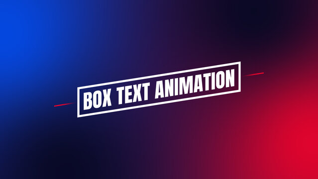 Box Text Animation | Vibrant and Colorful Typography for Festival Announcements