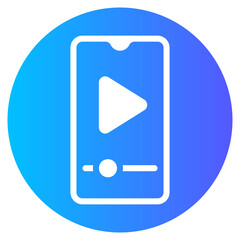 video gradient icon