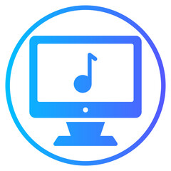 computer gradient icon