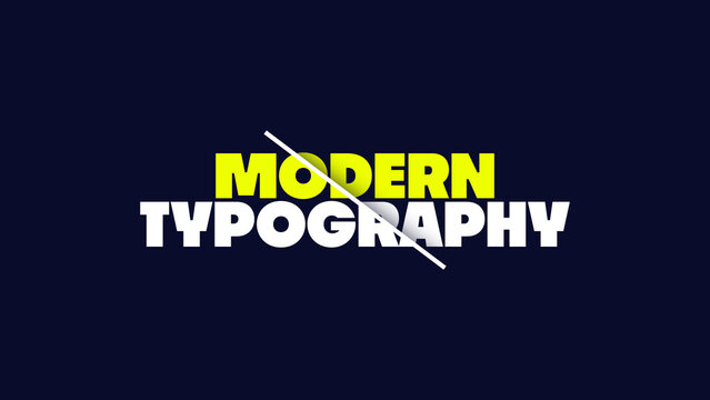 Modern Typography | Professional Text Templates Suitable for Business Tutorials
