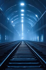 Train Track Tunnel End Light