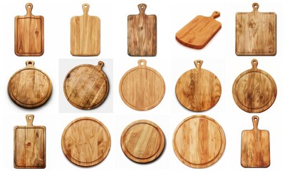 kitchen set in color style, cutting board set in color style