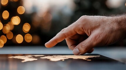 Interactive Global Finance Map with Touch Screen Feature