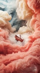 Obraz premium Surreal Digital Artwork of a Dreamlike Scene