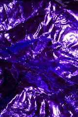 Purple Shiny Holographic Crumpled Metallic