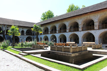 Fototapeta premium Sheki Caravanserai is located in Azerbaijan. Sheki Caravanserai was built in the 18th century.