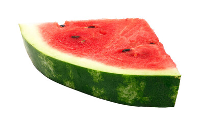 Watermelon slice Isolated on white background.