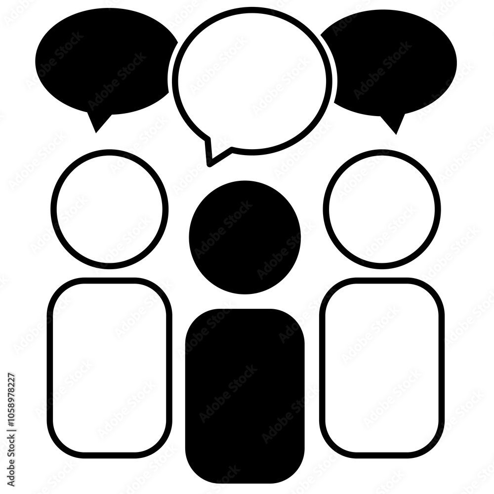 Poster chatbot ai robot assistance, speech bubble message communication icon. chatting dialogue flat design