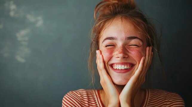 A person blushing after receiving a compliment, with the emotion of embarrassment following the physical reaction