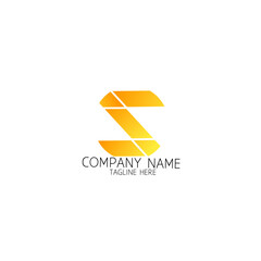abstract symbol of letter s. template logo design.