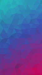 Obraz premium Bright blue and pink gradient low poly texture background polygon wallpaper 